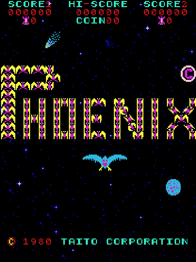 Phoenix (Taito) Title Screen